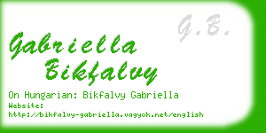 gabriella bikfalvy business card